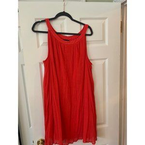 Lane Bryant Red Sleeveless Shoulder Tie Sundress 18/20